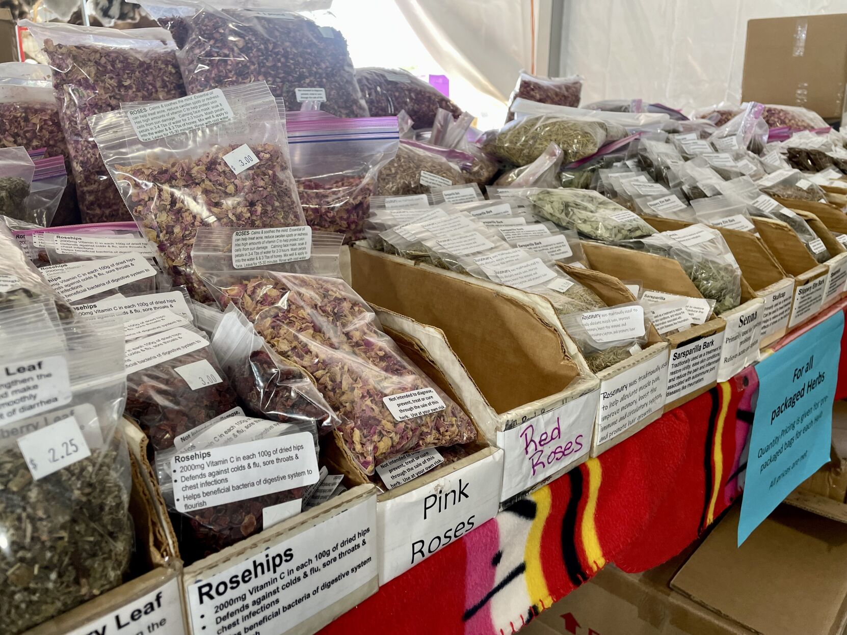 Gem show dried herbs